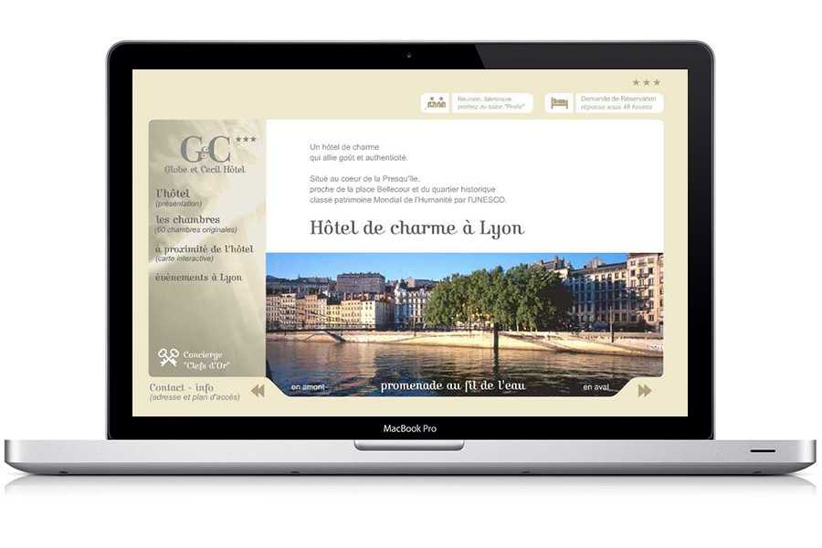 Site web Hôtel Globe & Cécil Hotel