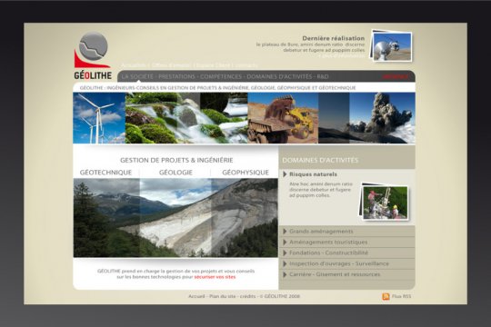 Site Web Géolithe