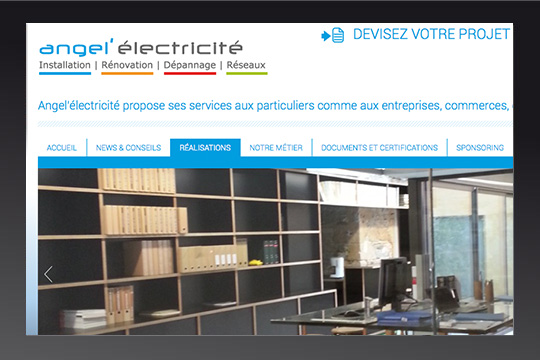 Site entreprise wordpress | Angel’électricité
