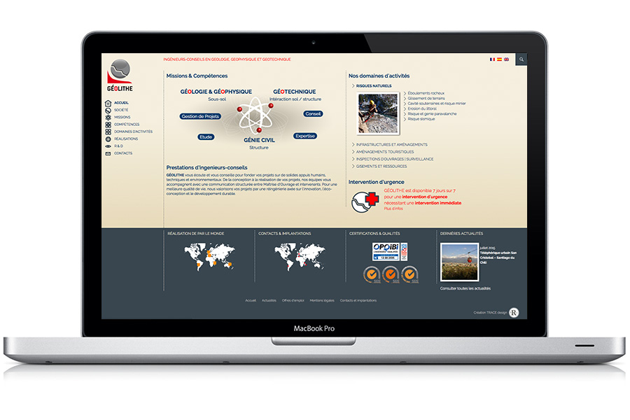 geolithe-web-2 site responsive ordinateur