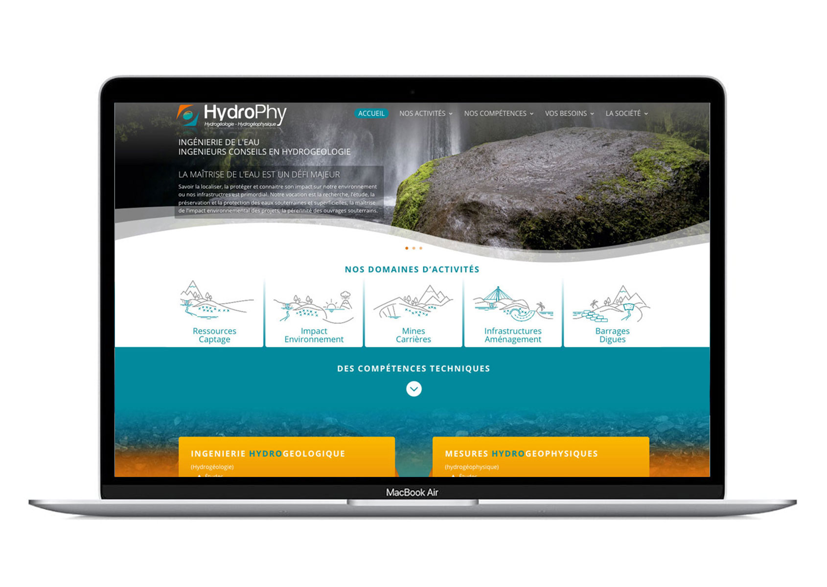 création site web Hydrogéologie