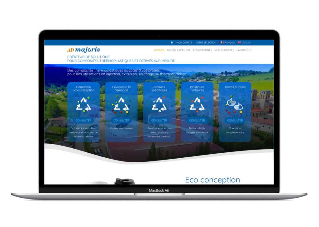 ref-web-admajoris Conception création catalogue produit en ligne