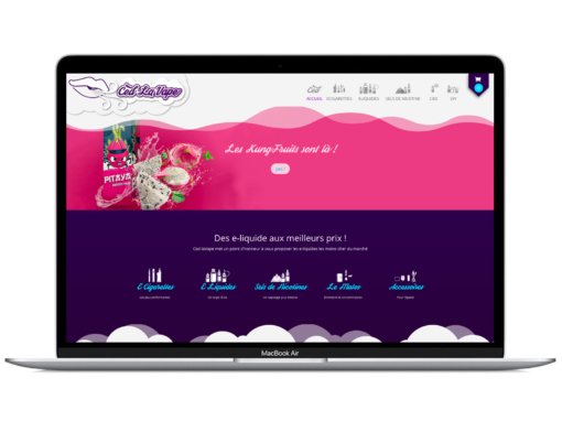 Site web e-commerce de cigarette électronique