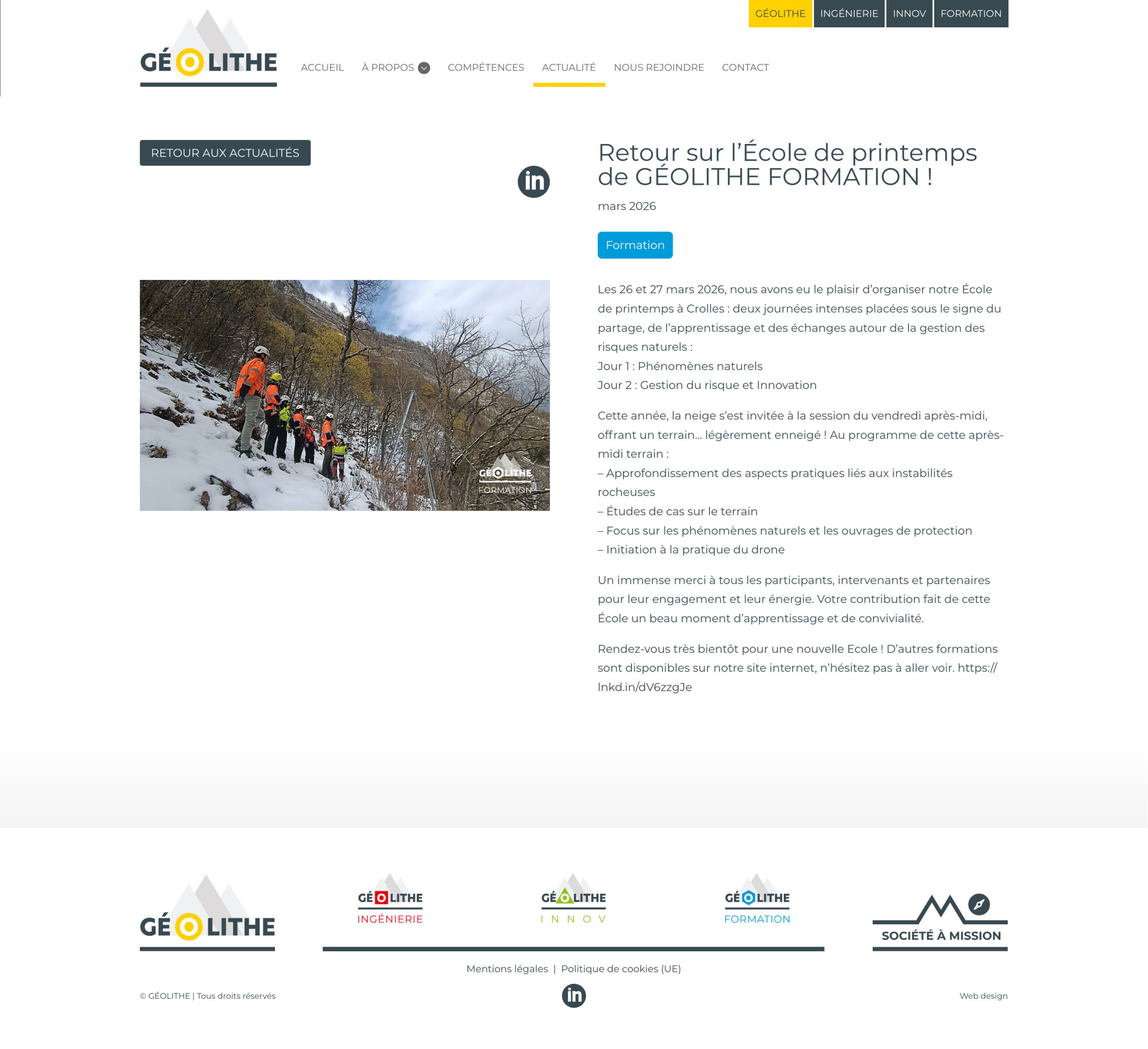Logo TEKALP gestion risques naturels