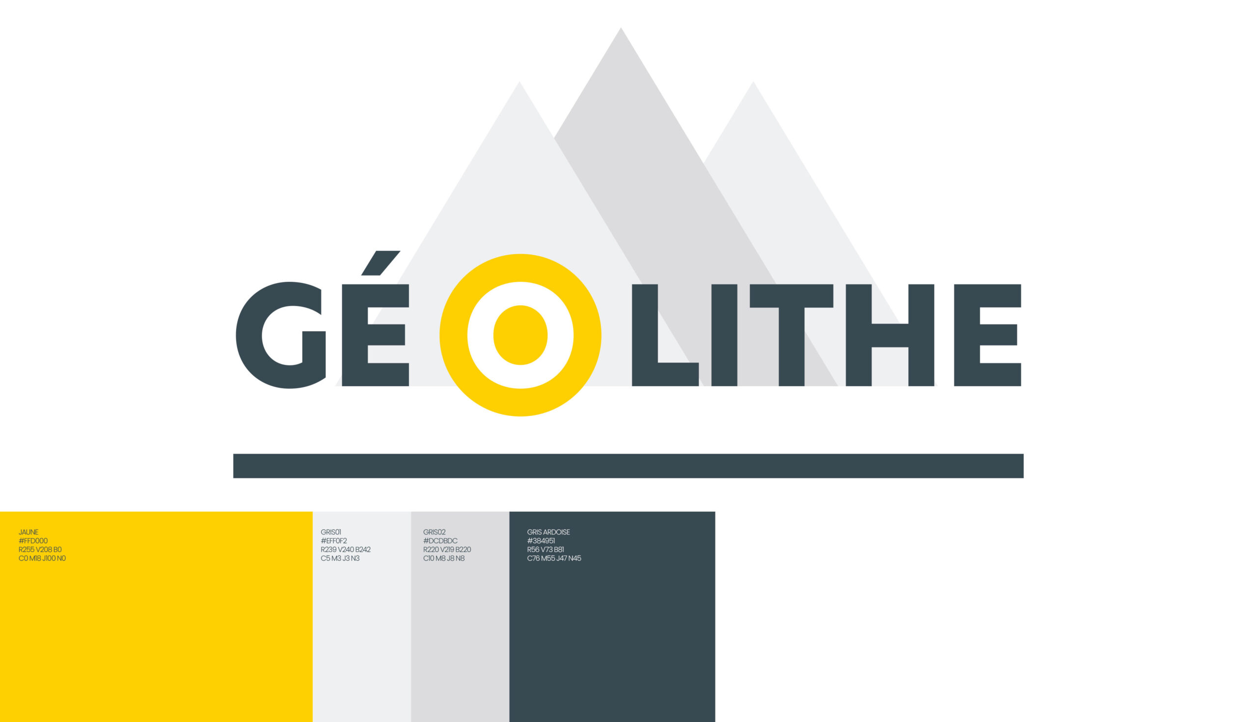 Refonte du logo et de l’identité visuelle de la société à mission GÉOLITHE