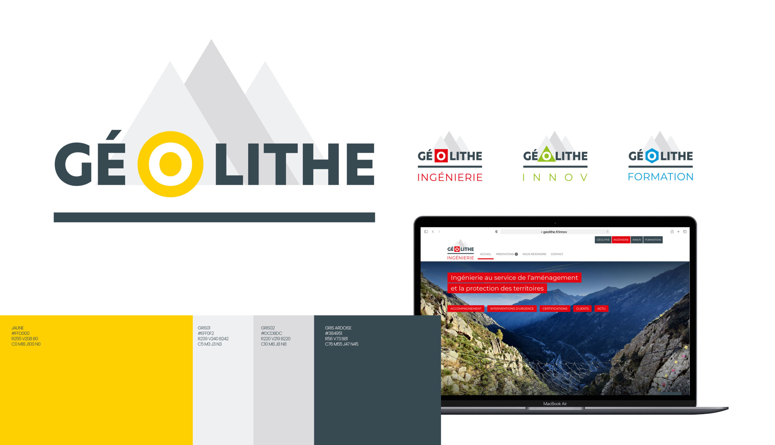 Refonte du logo et de l’identité visuelle de GÉOLITHE