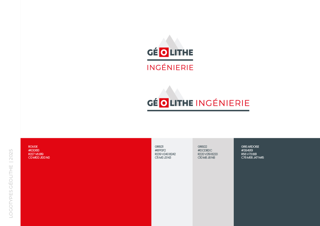 Logo GÉOLITHE INGÉNIERIE Charte Logo