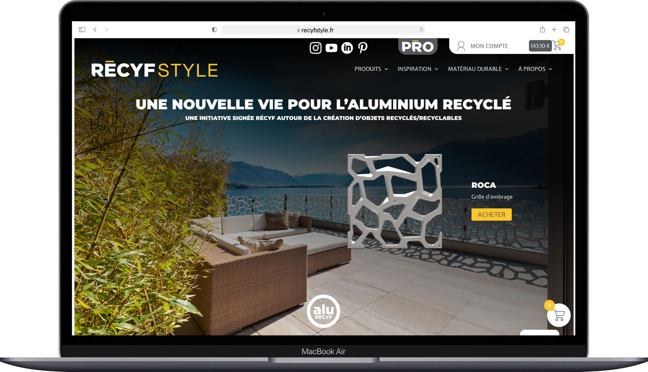 Création du site web e-commerce RécyStyle